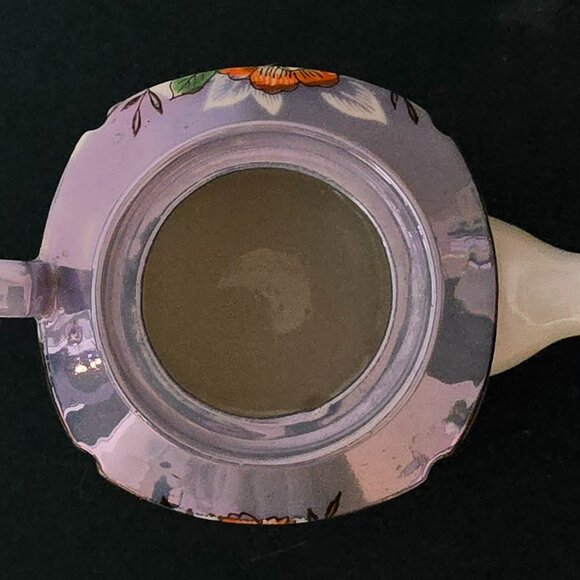 Vintage Lustreware Hand Painted Tea Pot. Made In Japan. - Picture 3 of 8